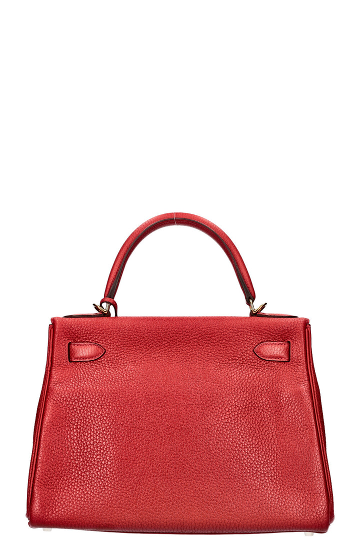 HERMÈS Kelly II 28 Clemence Rouge Casaque