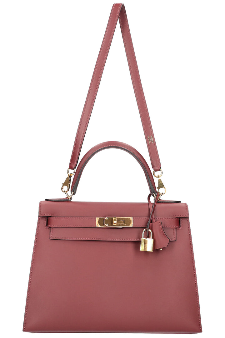 HERMÈS Kelly 28 Amazone Sombrero Rouge H