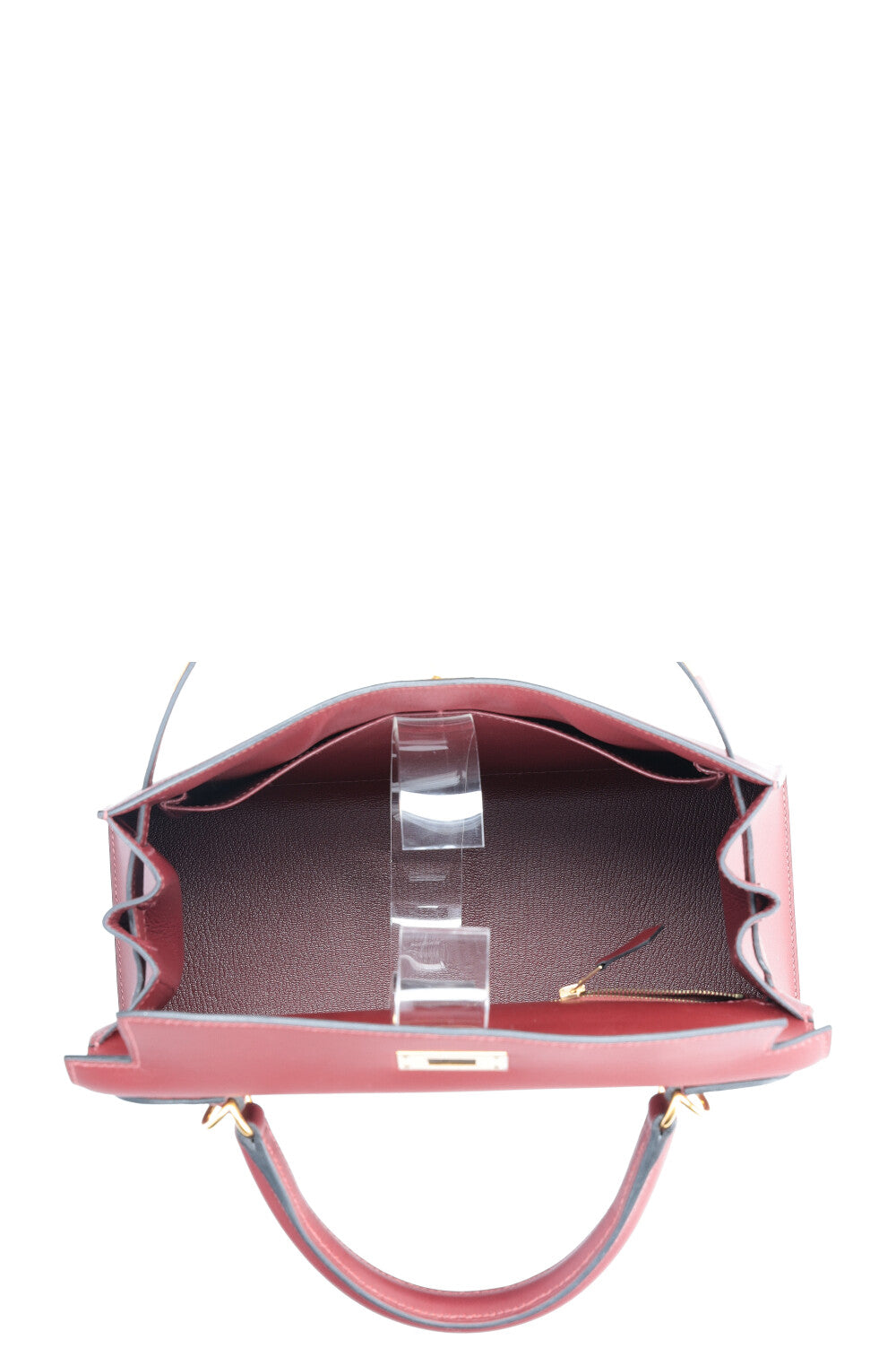 HERMÈS Kelly 28 Amazone Sombrero Rouge H