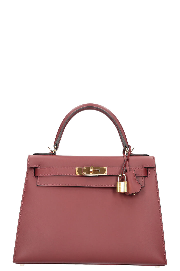 HERMÈS Kelly 28 Amazone Sombrero Rouge H