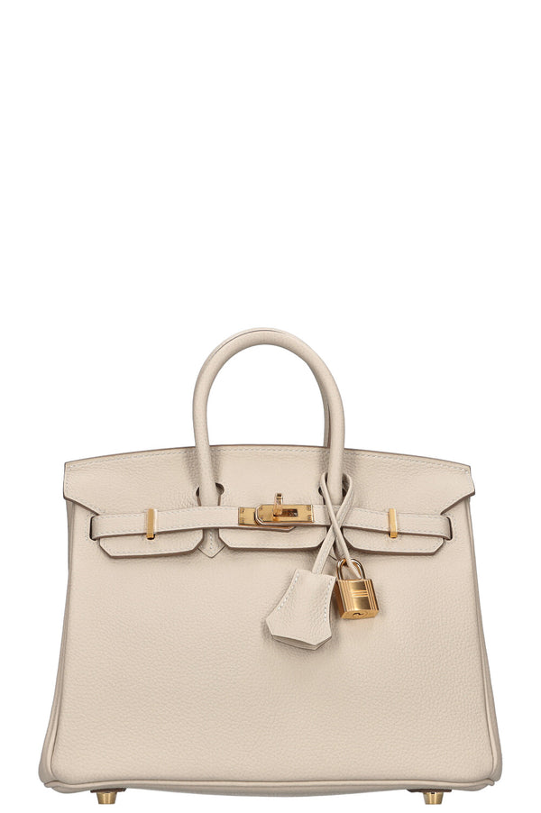 HERMÈS Birkin 25 Togo Craie