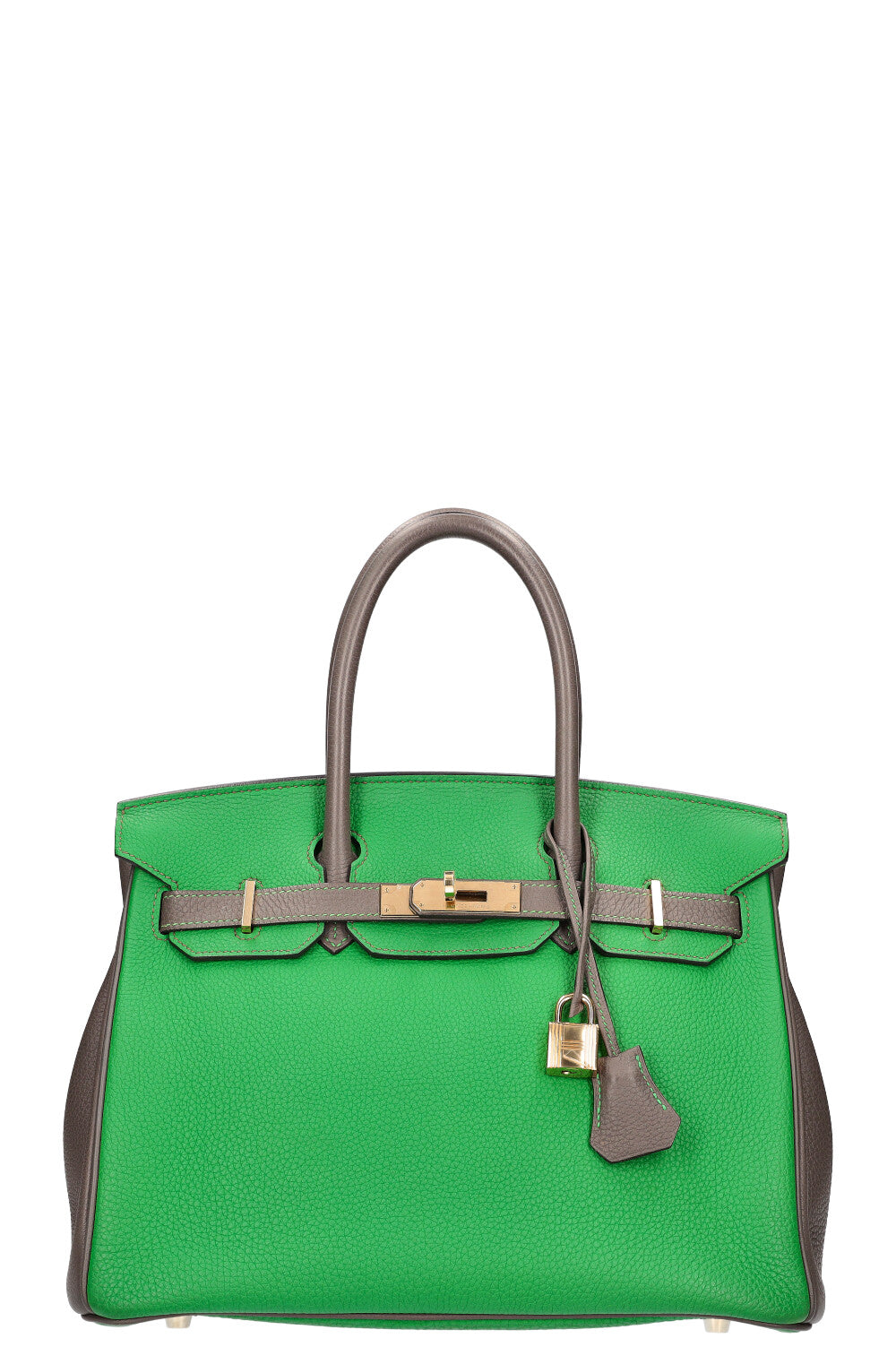 HERMÈS Birkin 30 Custome Made Green Grey