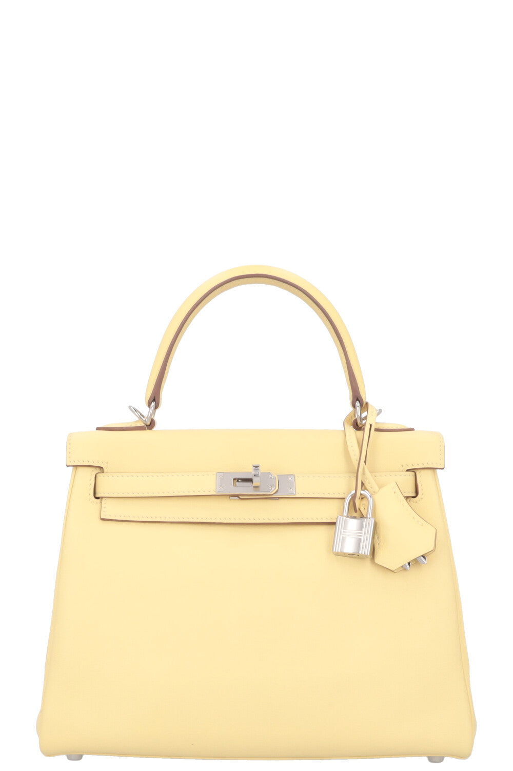 HERMÈS Kelly 25 Swift Jaune Poussin