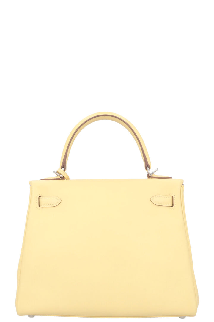 HERMÈS Kelly 25 Swift Jaune Poussin