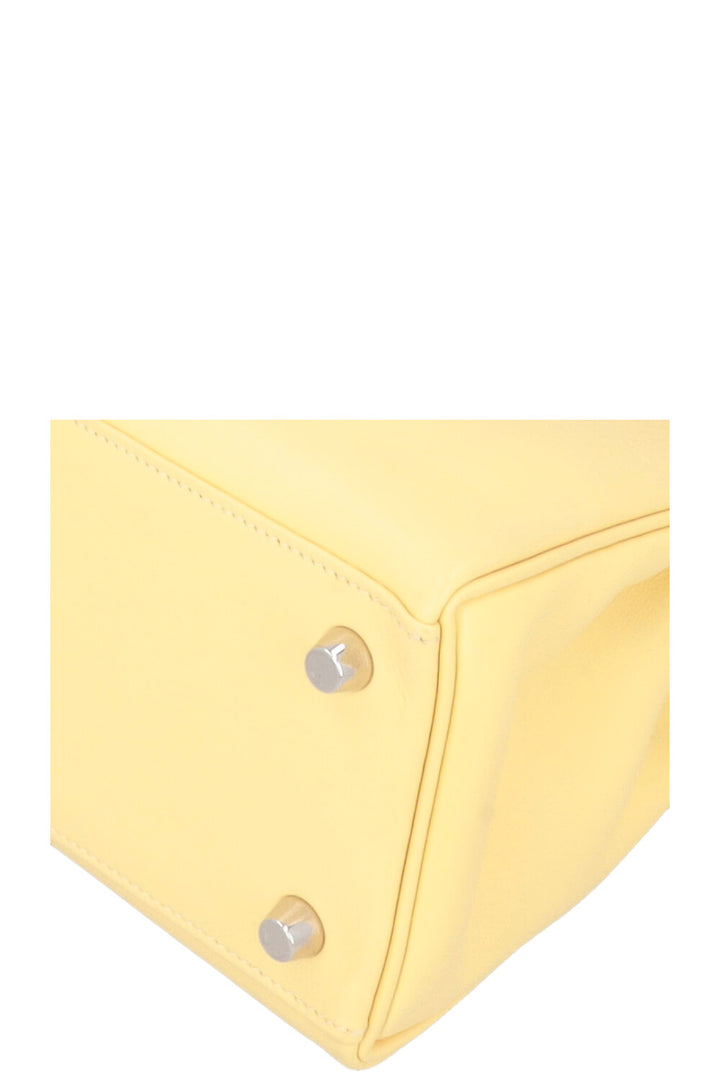 HERMÈS Kelly 25 Swift Jaune Poussin