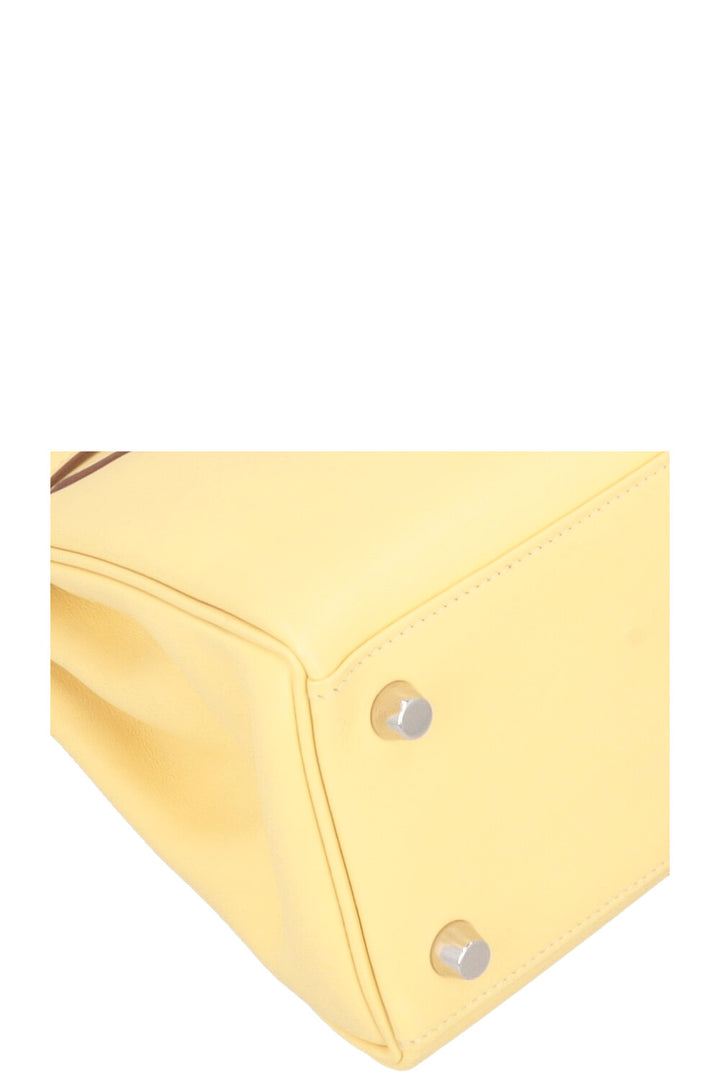HERMÈS Kelly 25 Swift Jaune Poussin