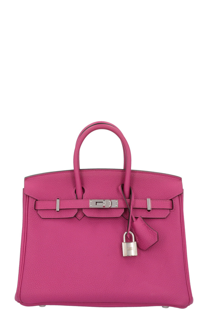 HERMÈS Birkin 25 Togo Rose Pourpre