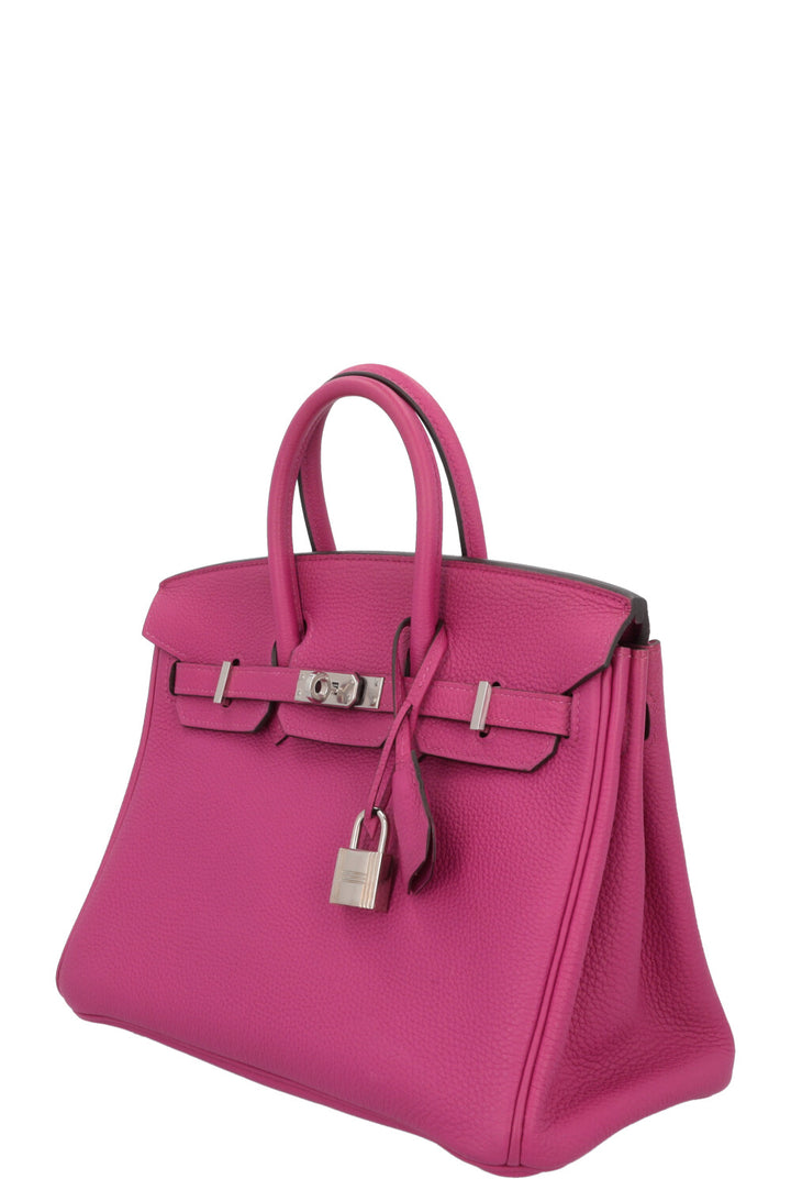 HERMÈS Birkin 25 Togo Rose Pourpre