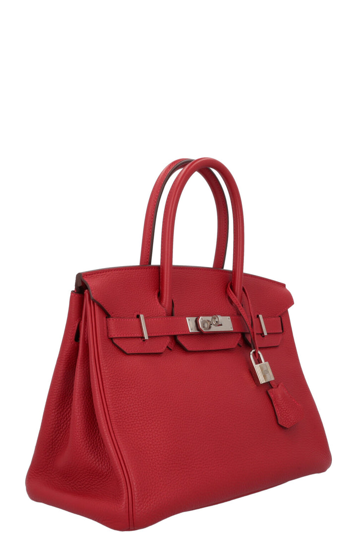 HERMÈS Birkin 30 Togo Rouge Vif
