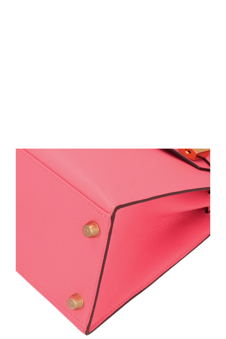 HERMÈS Kelly Sellier 28 Epsom Rose Azalea