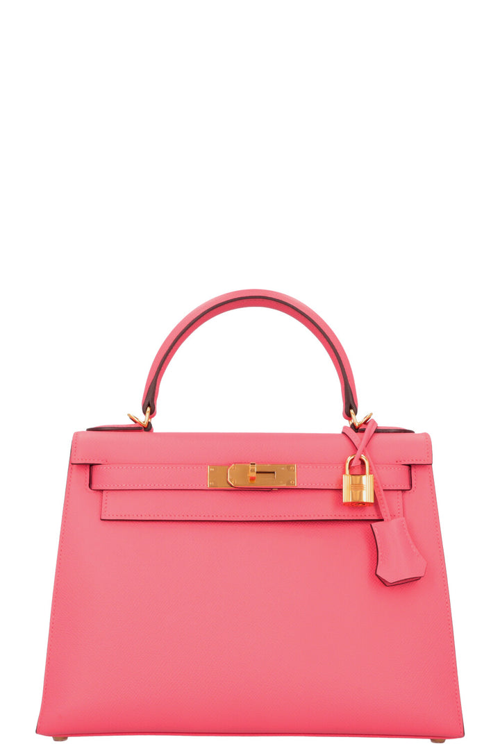 HERMÈS Kelly 28 Epsom Rose Azalee