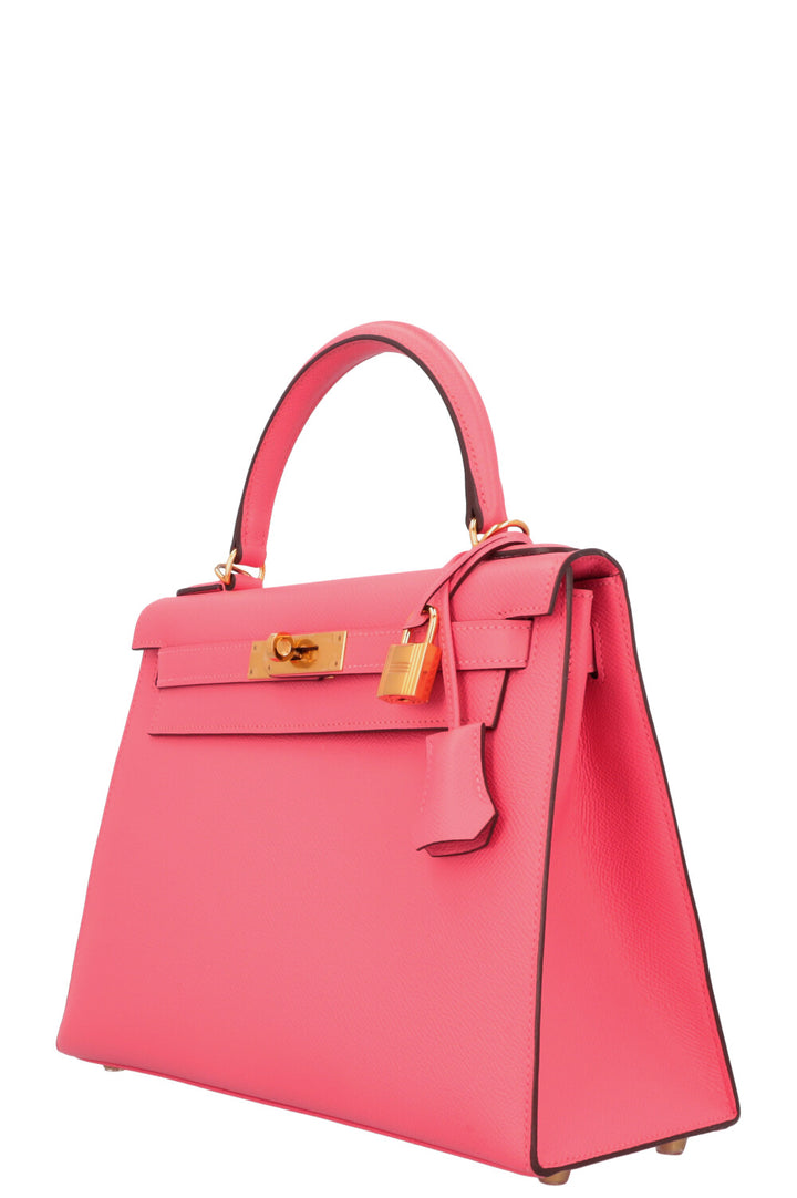 HERMÈS Kelly Sellier 28 Epsom Rose Azalea