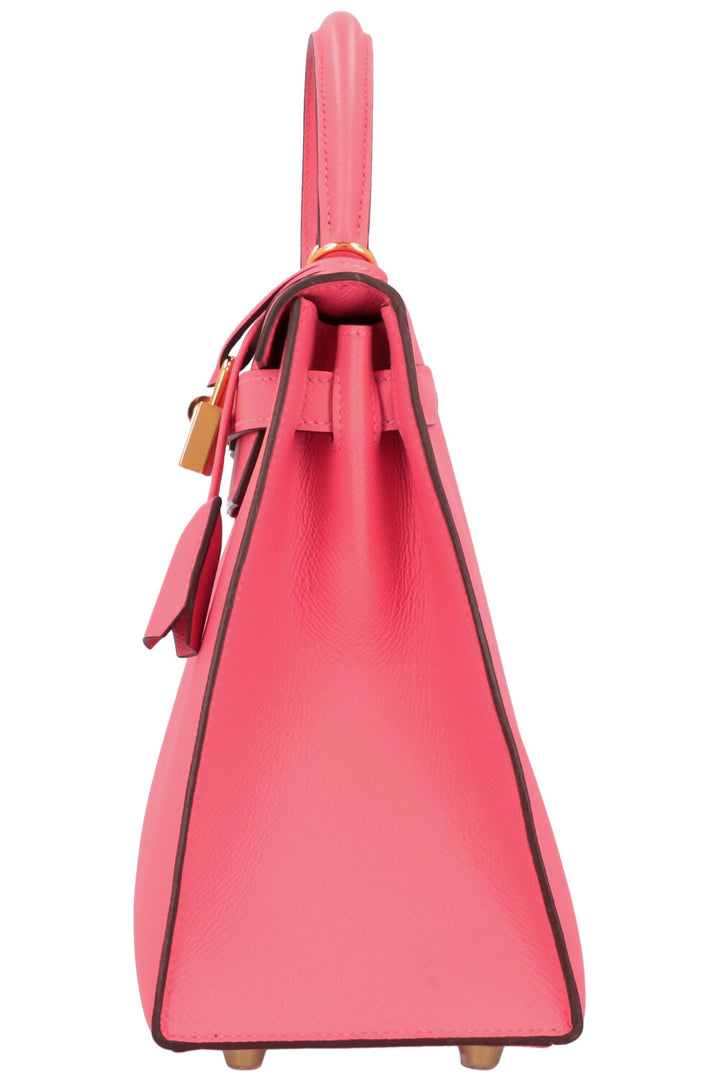HERMÈS Kelly Sellier 28 Epsom Rose Azalea