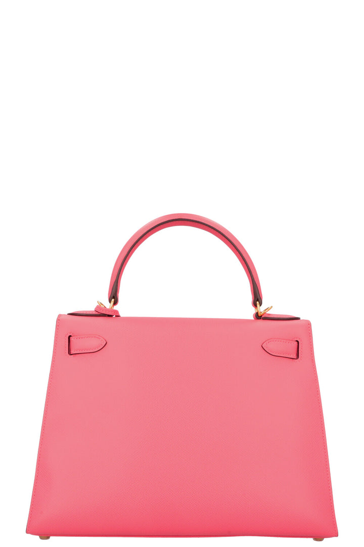 HERMÈS Kelly Sellier 28 Epsom Rose Azalea