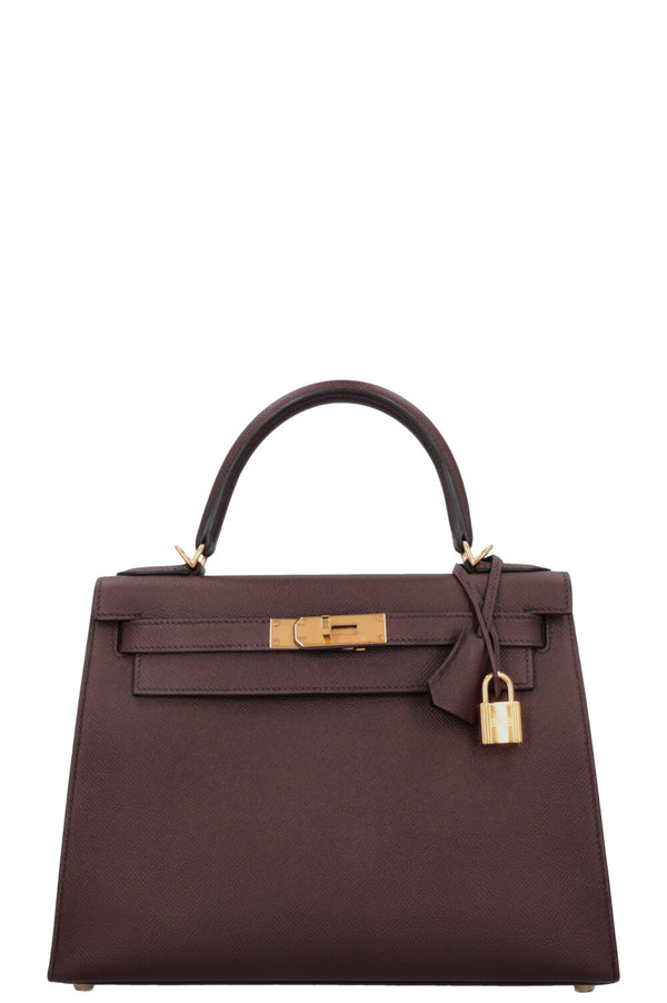HERMÈS Kelly 28 Epsom Rouge Sellier