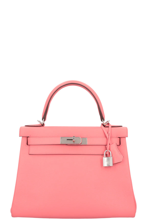 HERMES Kelly 28 Retourne Verso Evercolour Rose Ete Terre Battue