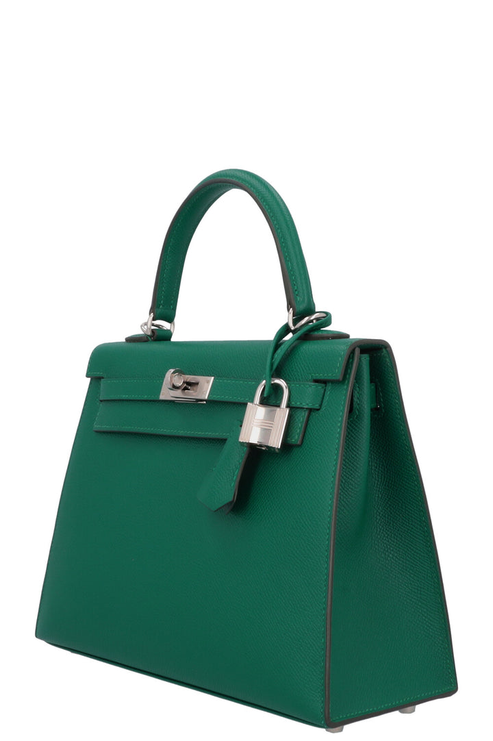 HERMES Kelly 25 Epsom Vert Jade