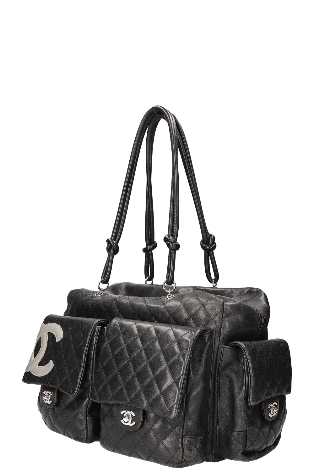 CHANEL Cambon Sac Reporter Noir – REAWAKE - Main Image