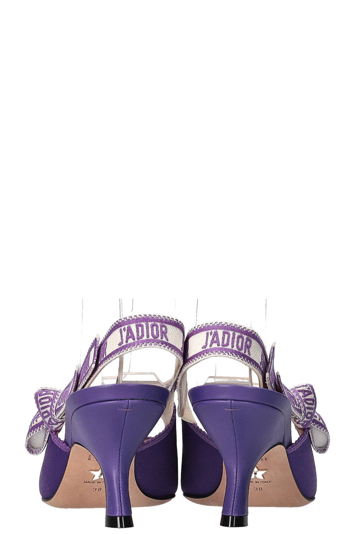 CHRISTIAN DIOR J'Dior Slingback Heels Purple