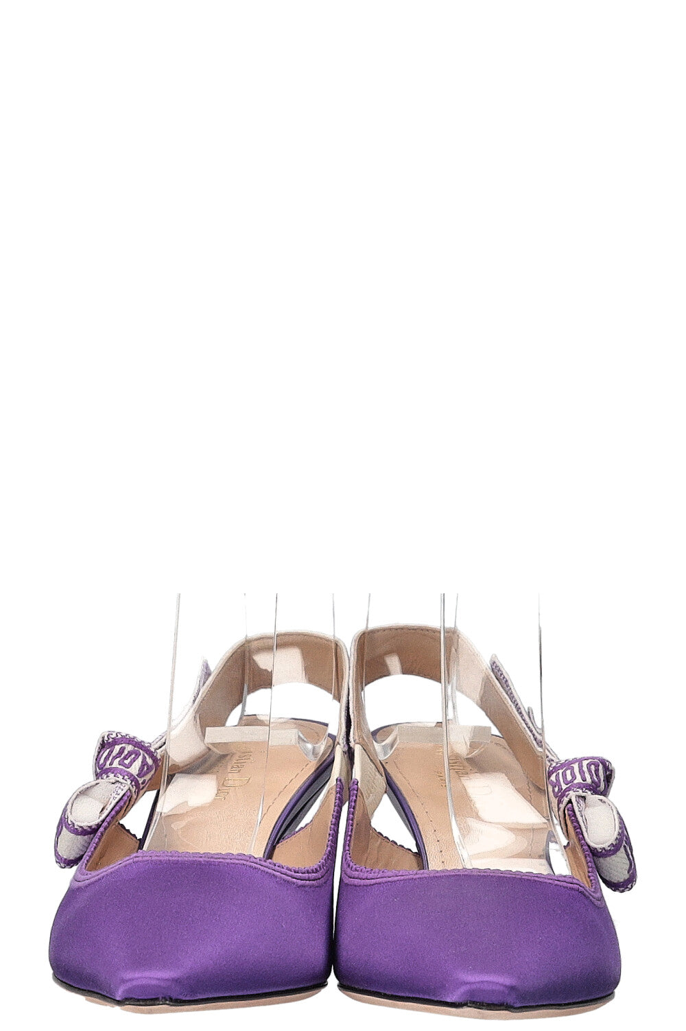 CHRISTIAN DIOR J'Dior Slingback Heels Purple