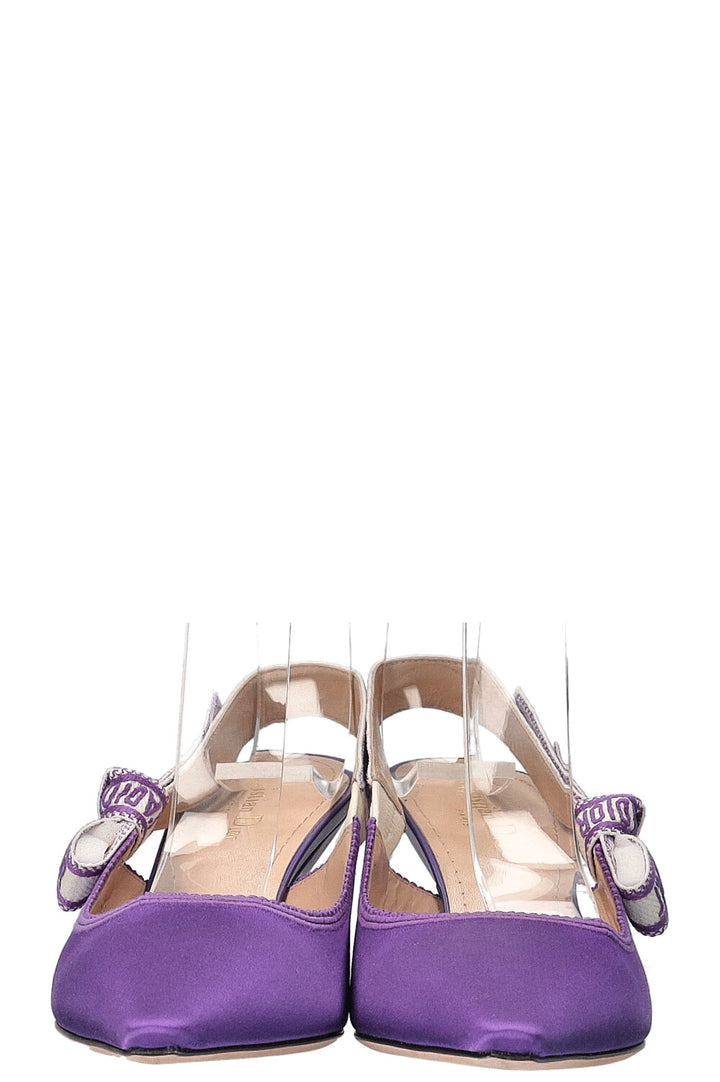 CHRISTIAN DIOR J'Dior Slingback Heels Purple