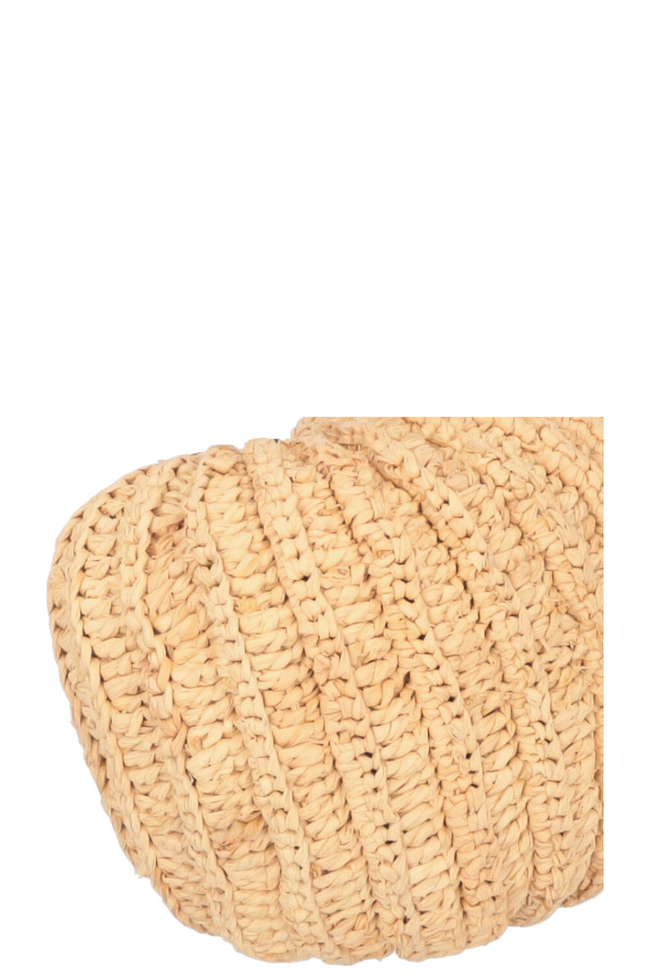 LOEWE Paulas Ibiza Shell Moon Raffia Crossbody Bag