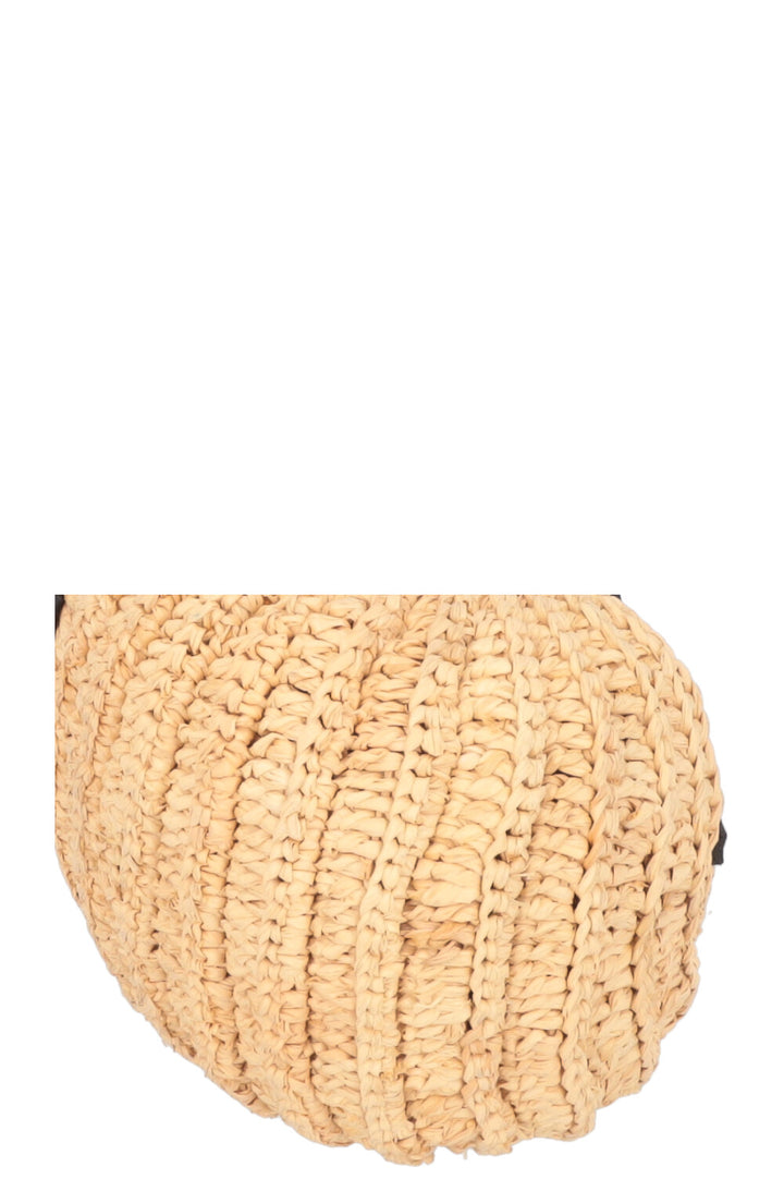 LOEWE Paulas Ibiza Shell Moon Raffia Crossbody Bag