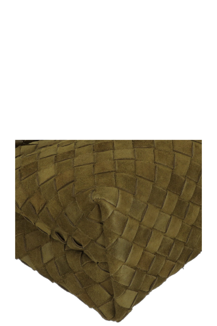 BOTTEGA VENETA Andiamo Small Suede Olive Oil