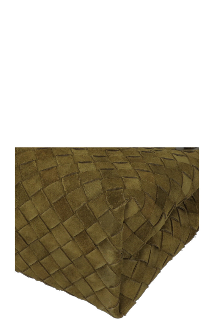 BOTTEGA VENETA Andiamo Small Suede Olive Oil