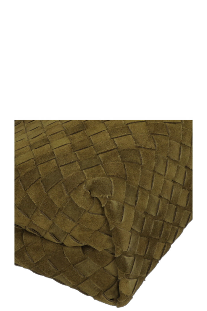 BOTTEGA VENETA Andiamo Small Suede Olive Oil