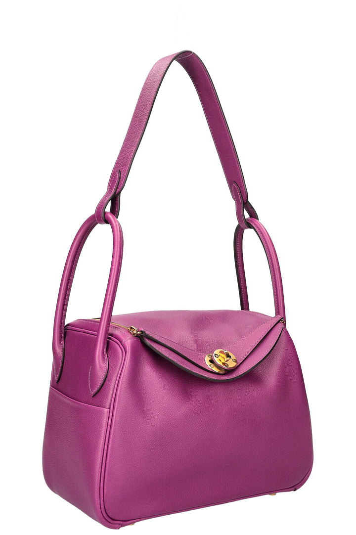 HERMÈS Lindy 26 Evercolor Anemone