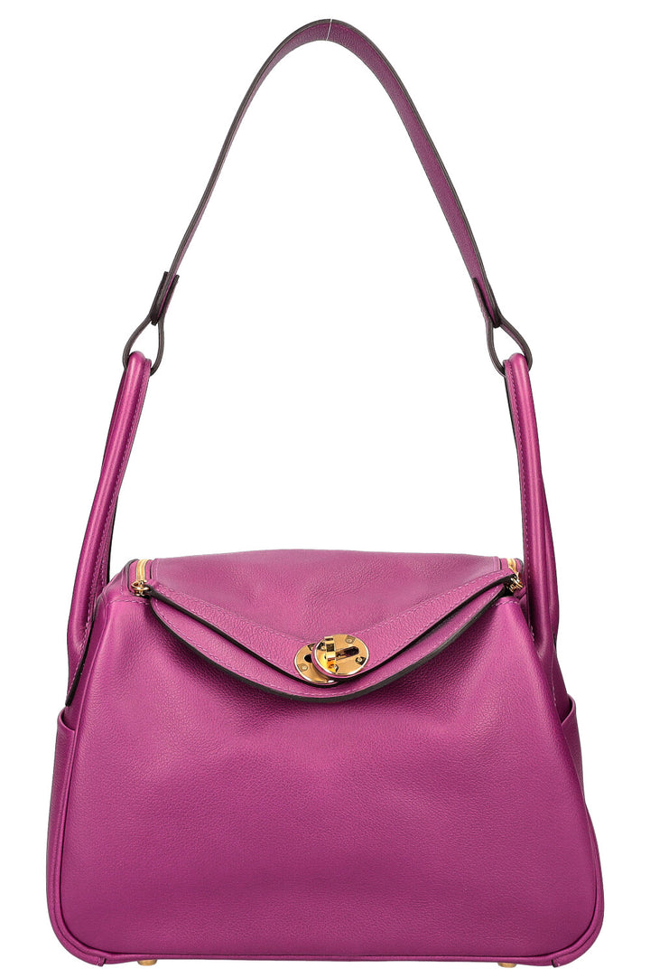 HERMÈS Lindy 26 Evercolor Anemone