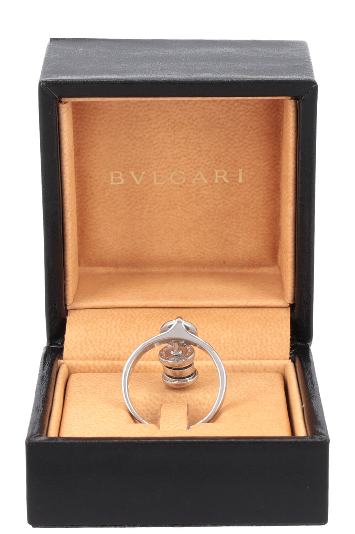 BVLGARI B.Zero1 Diamond Charm Ring White Gold