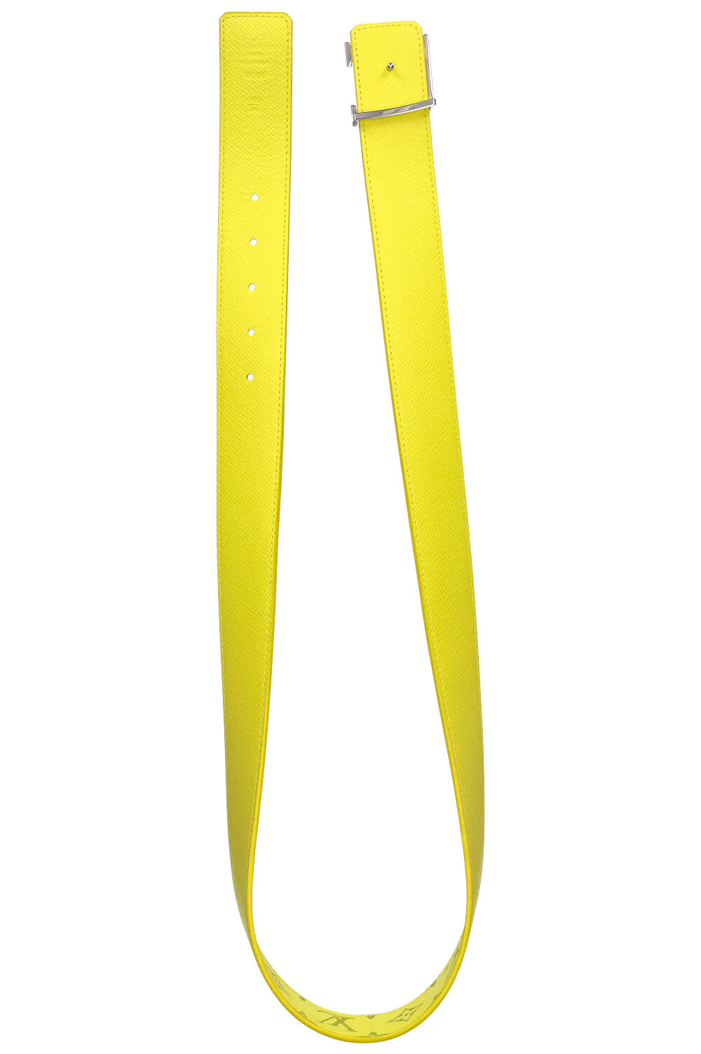 LOUIS VUITTON Initiales Belt MNG Neon Yellow