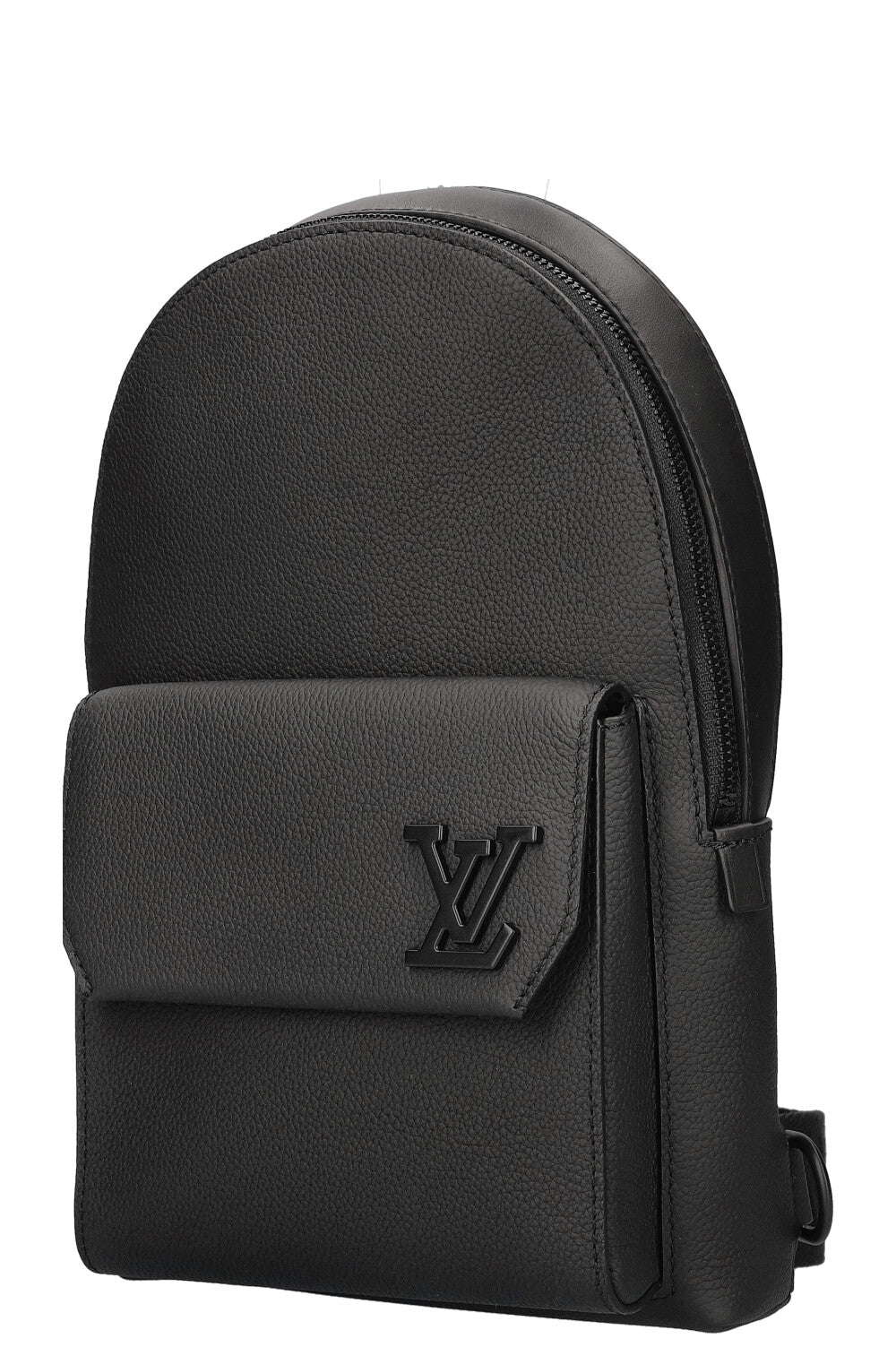 LOUIS VUITTON Pilot Sling Bag Leather Black