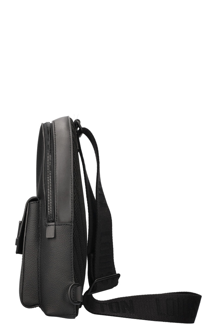 LOUIS VUITTON Sac Sling Pilot Cuir Noir