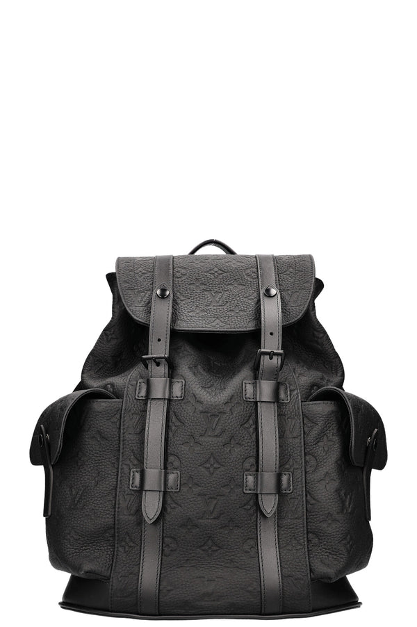 louis vuitton christopher backpack mm LOUIS VUITTON Christopher MM Backpack Black – REAWAKE