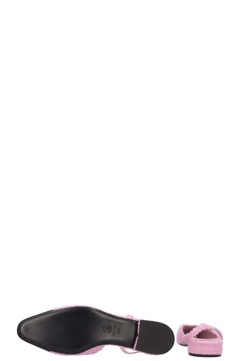 CHANEL Slingback Ballet Flats Tweed Pink – REAWAKE