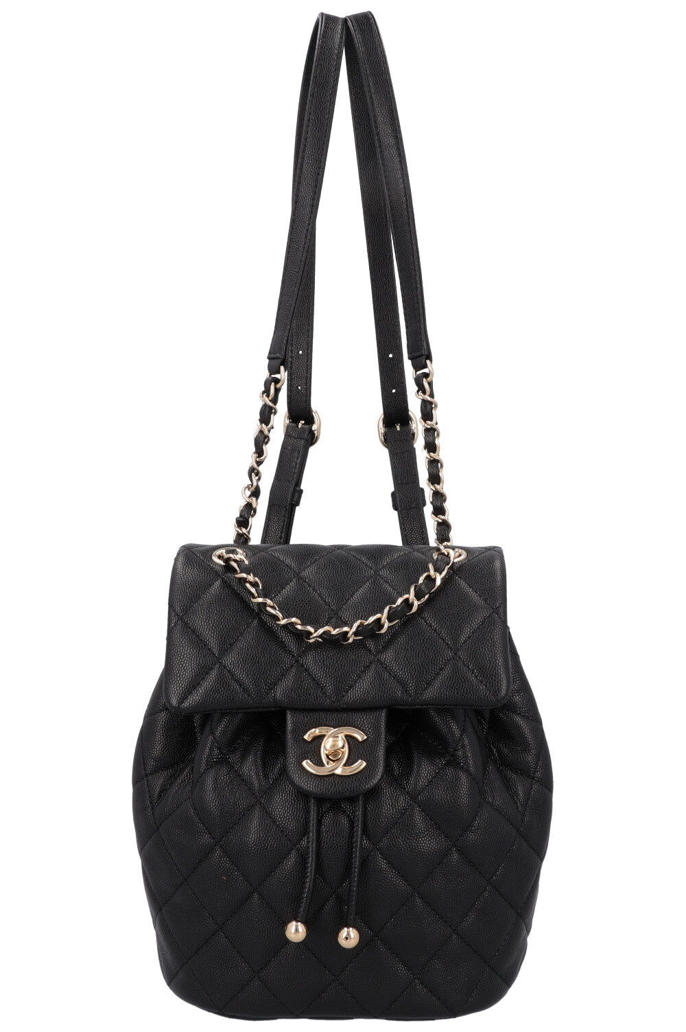 CHANEL Small Urban Spirit Backpack Black Caviar