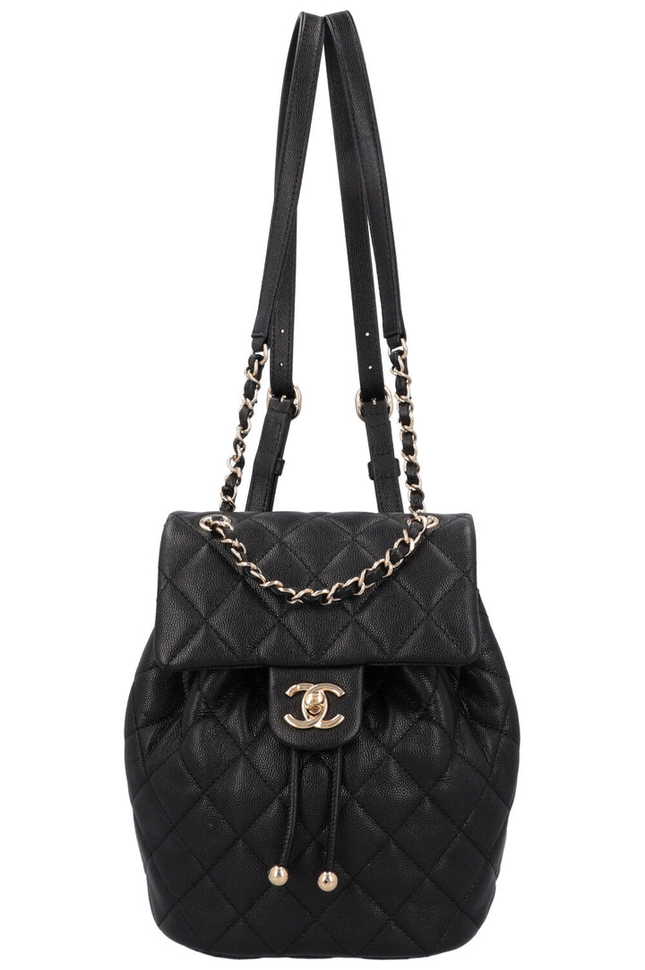 CHANEL Small Urban Spirit Backpack Black Caviar