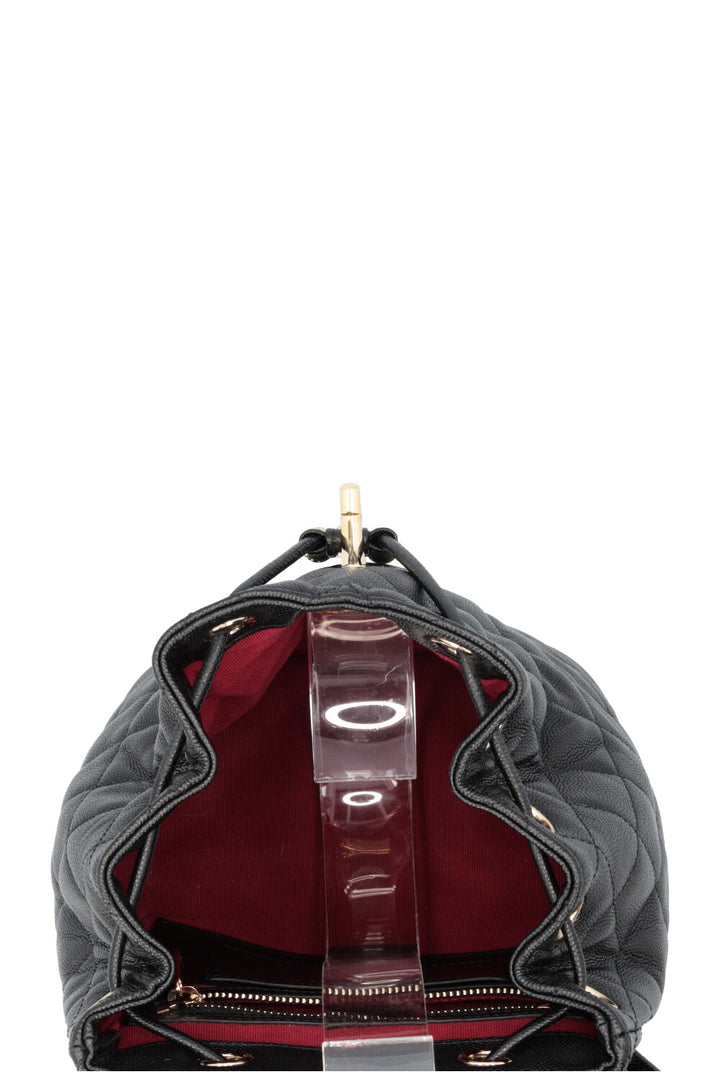 CHANEL Mini Urban Spirit Backpack Black Caviar