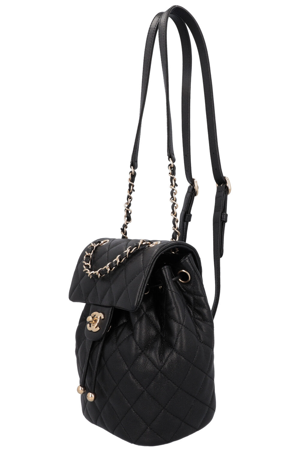 CHANEL Mini Urban Spirit Backpack Black Caviar