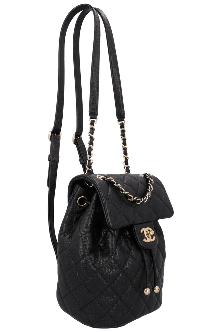 CHANEL Mini Urban Spirit Backpack Black Caviar