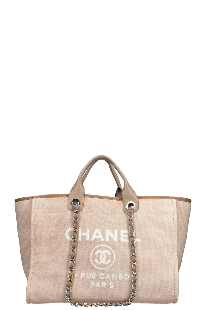 CHANEL Sac Deauville moyen Beige