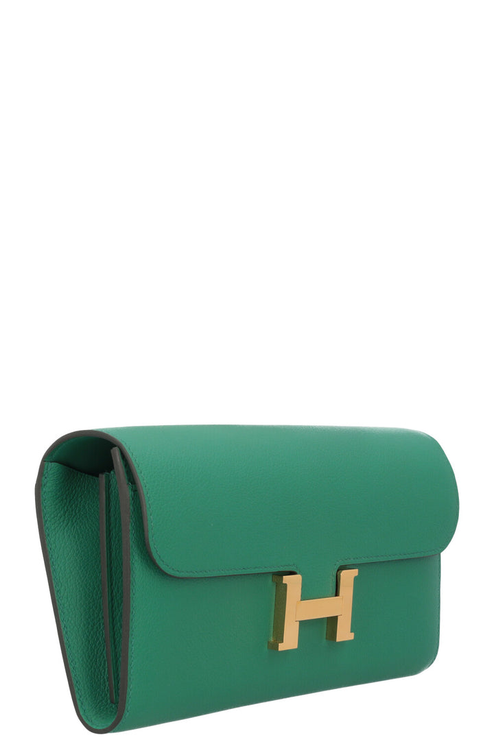 HERMES Constance Wallet Evercolor Vert Vertigo