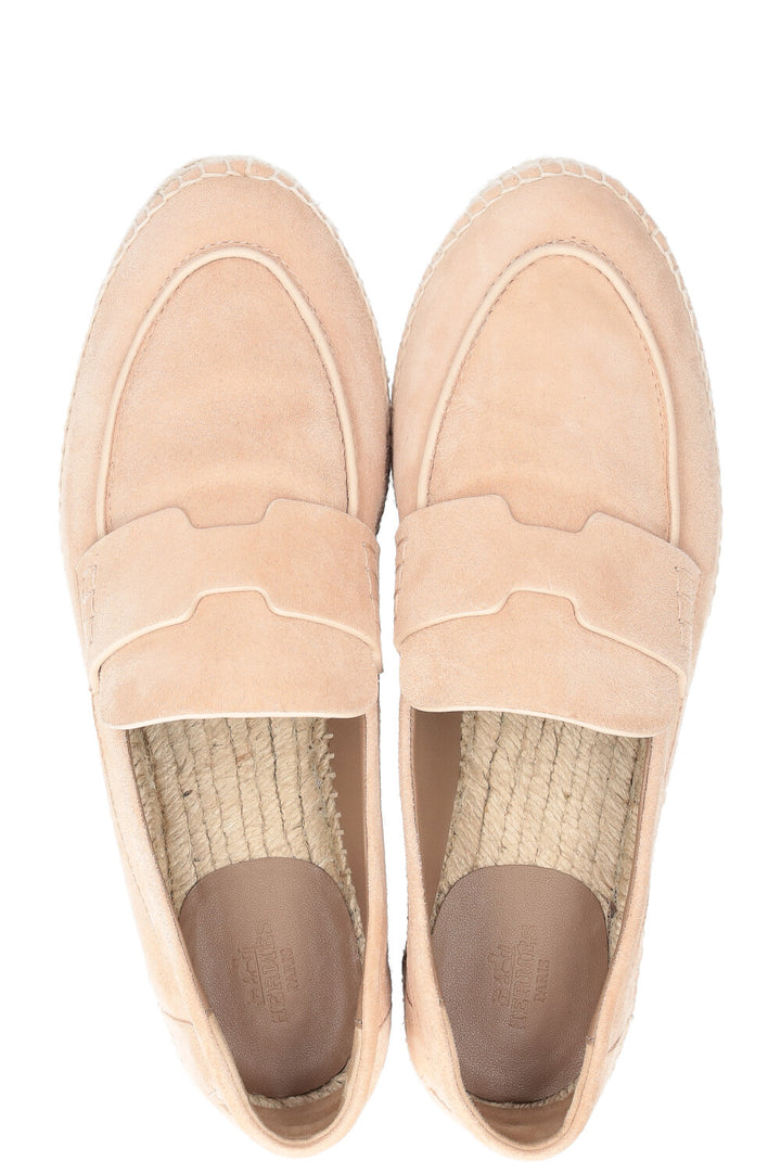 HERMÈS Trip Espadrilles Suede Beige