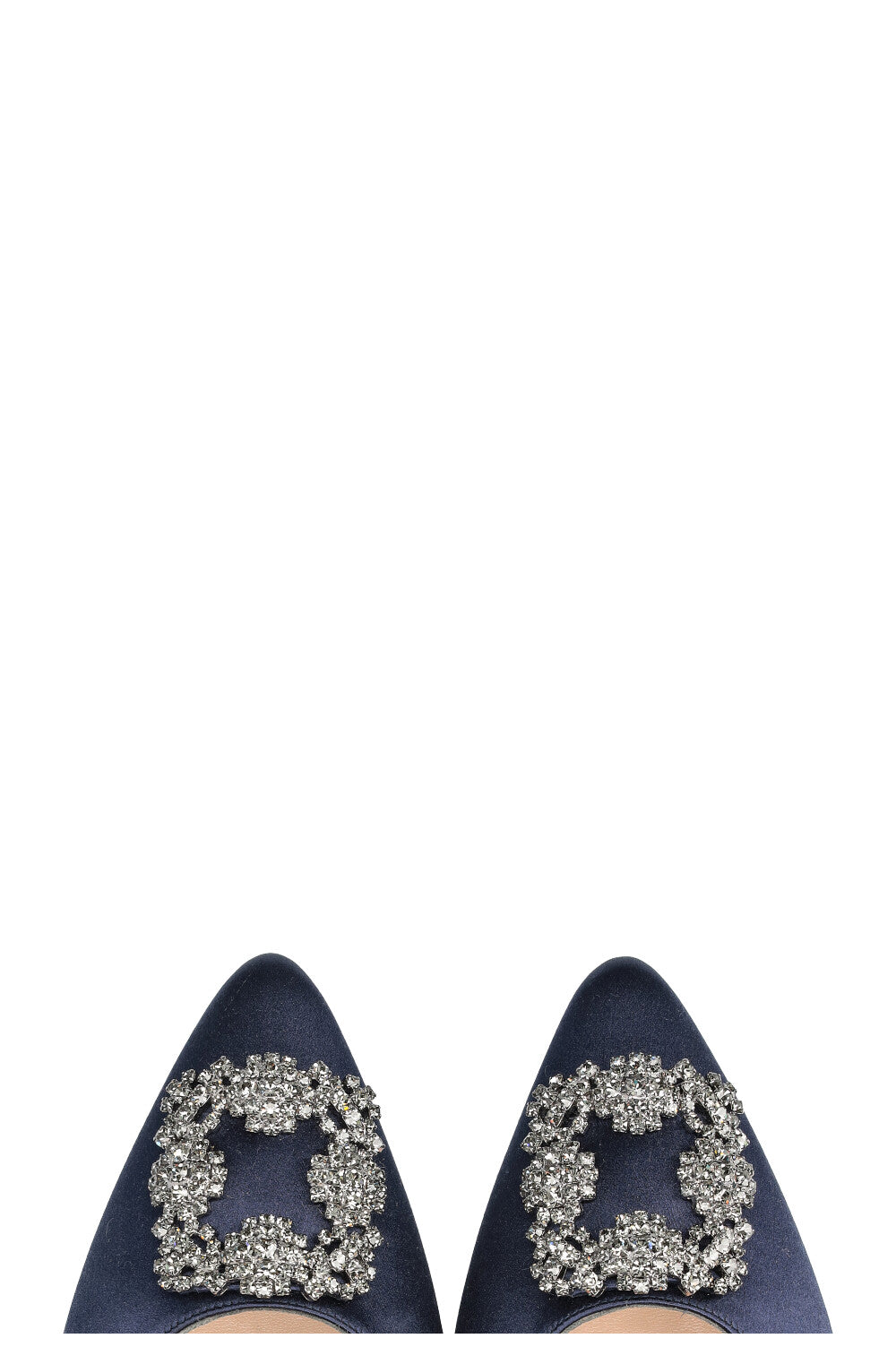 MANOLO BLAHNIK Hangisi Flats Navy