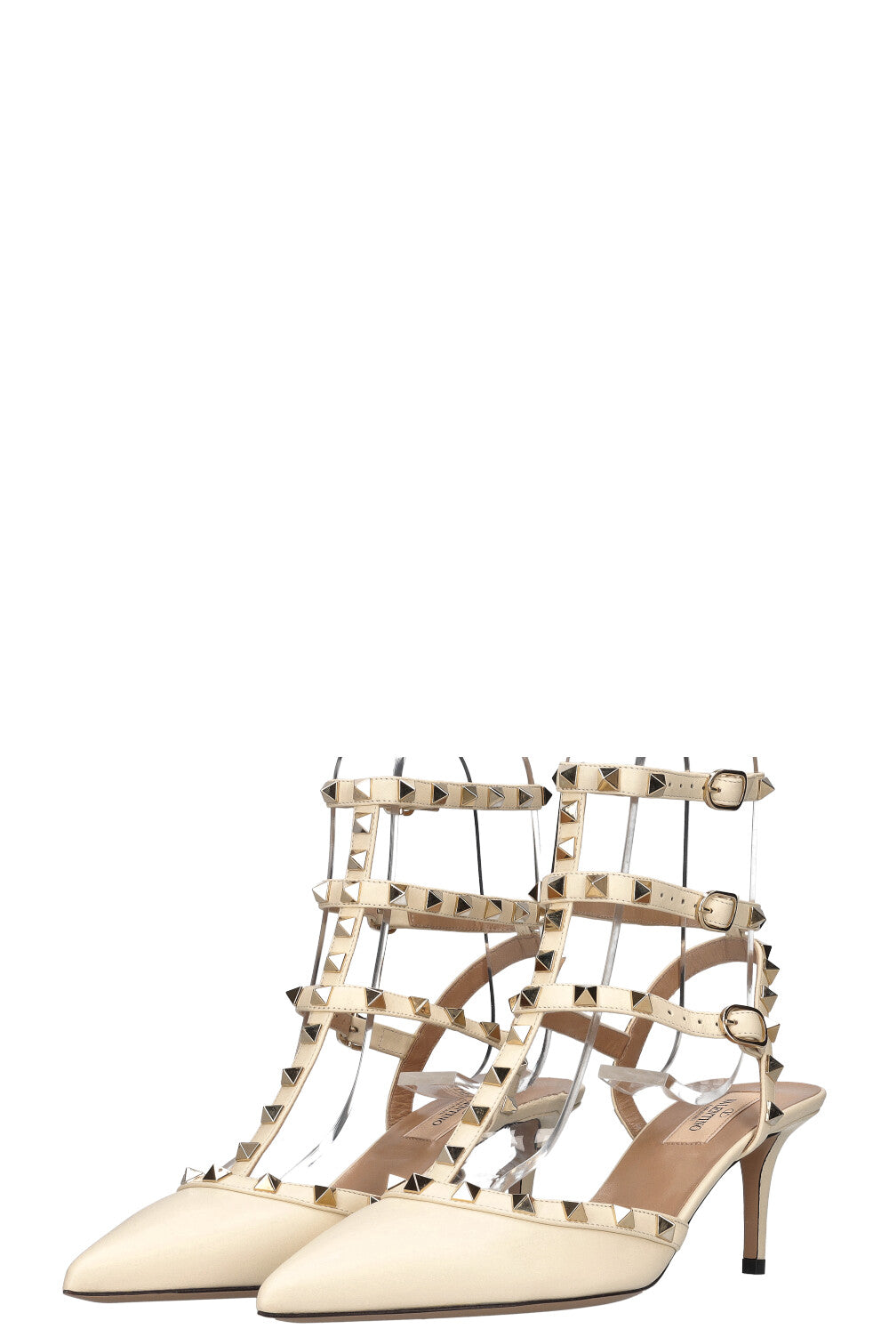 VALENTINO Rockstud Heels Ivory