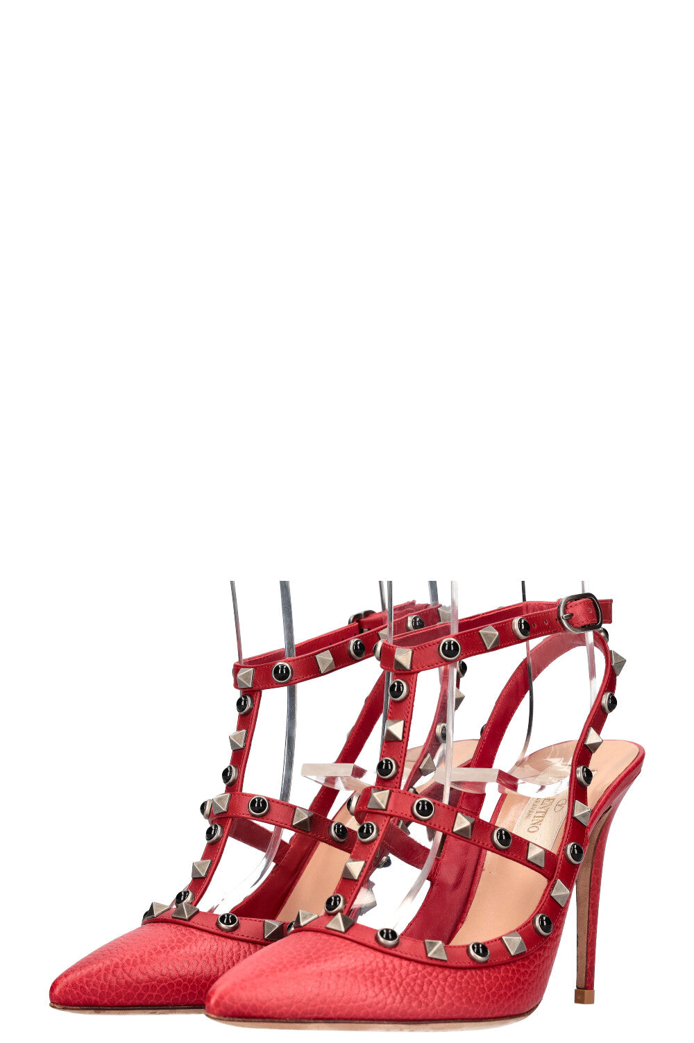 VALENTINO Rockstud Heels Red