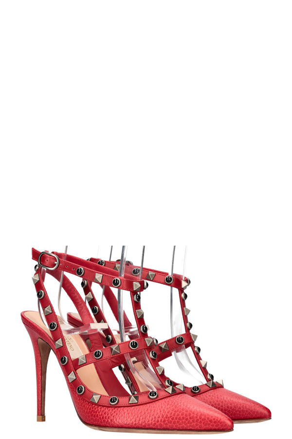 VALENTINO Escarpins Rockstud Rouge